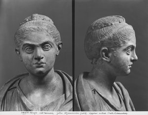 Twee gezichten van Julia Mamaea (180-235 AD) moeder van keizer Severus Alexander (205-235 AD) c.230